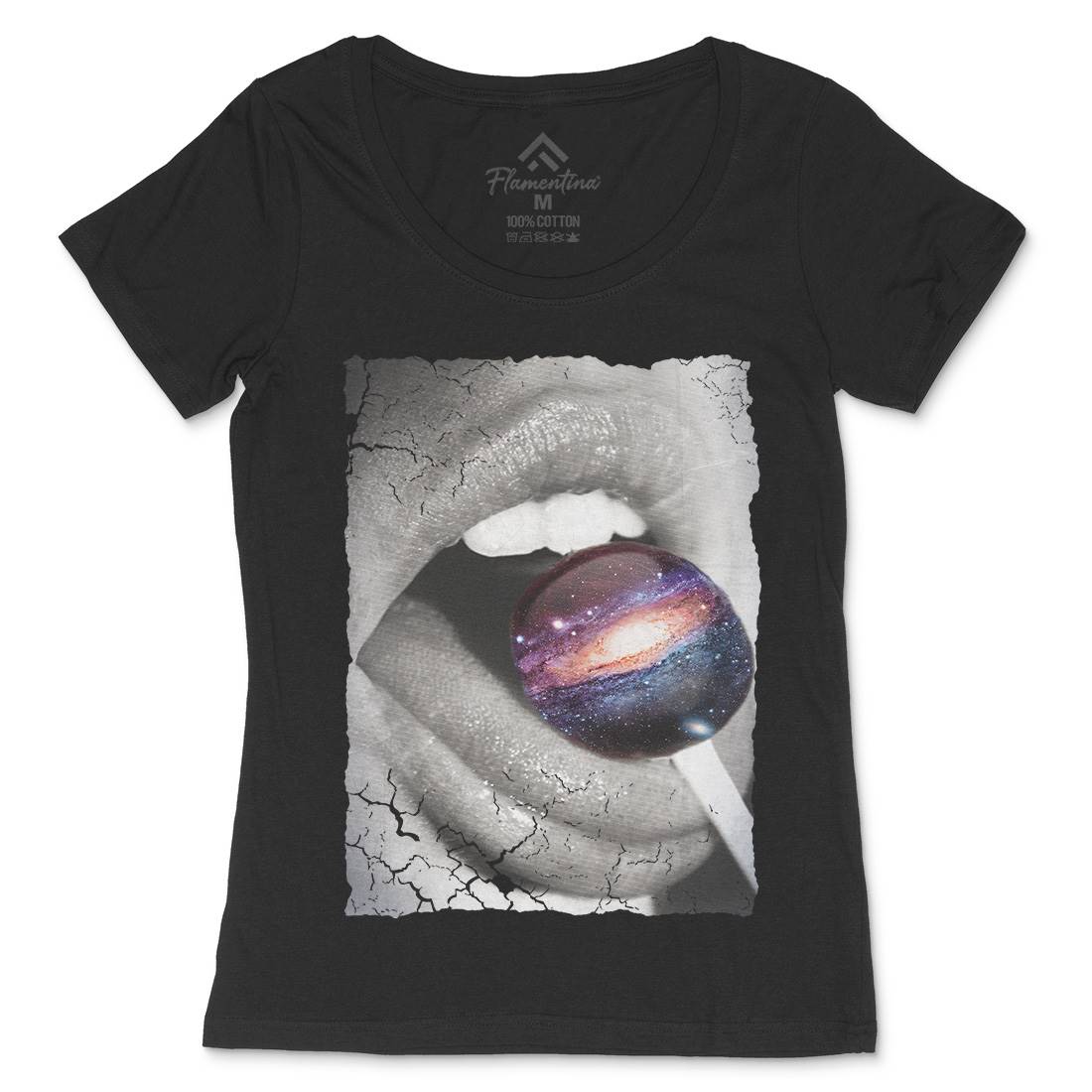 Galactic Taste Womens Scoop Neck T-Shirt Space A841