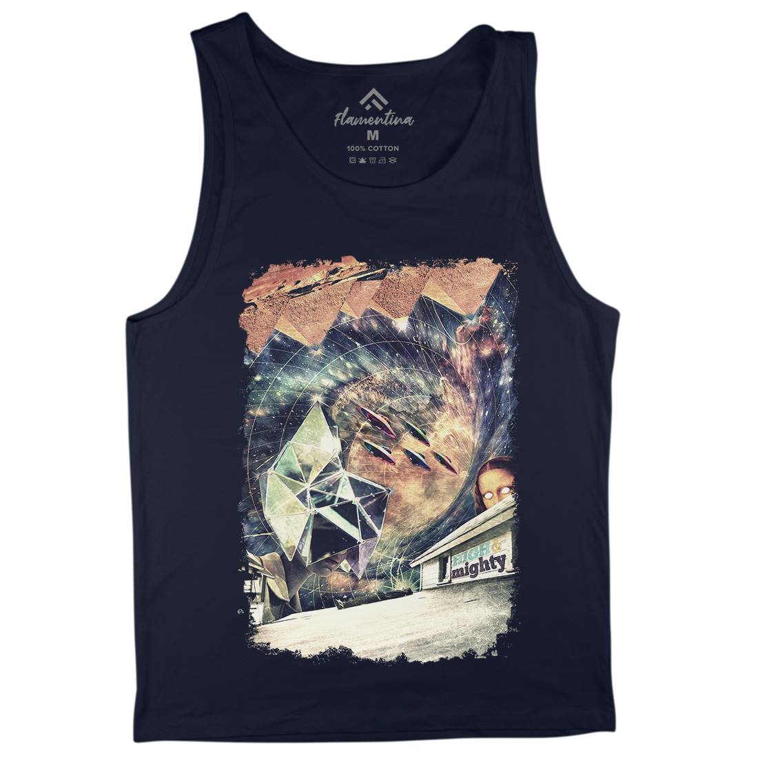 High &amp; Mighty Mens Tank Top Vest Space A845