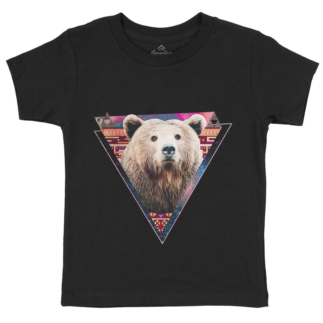 Hip Bear Kids Crew Neck T-Shirt Space A846