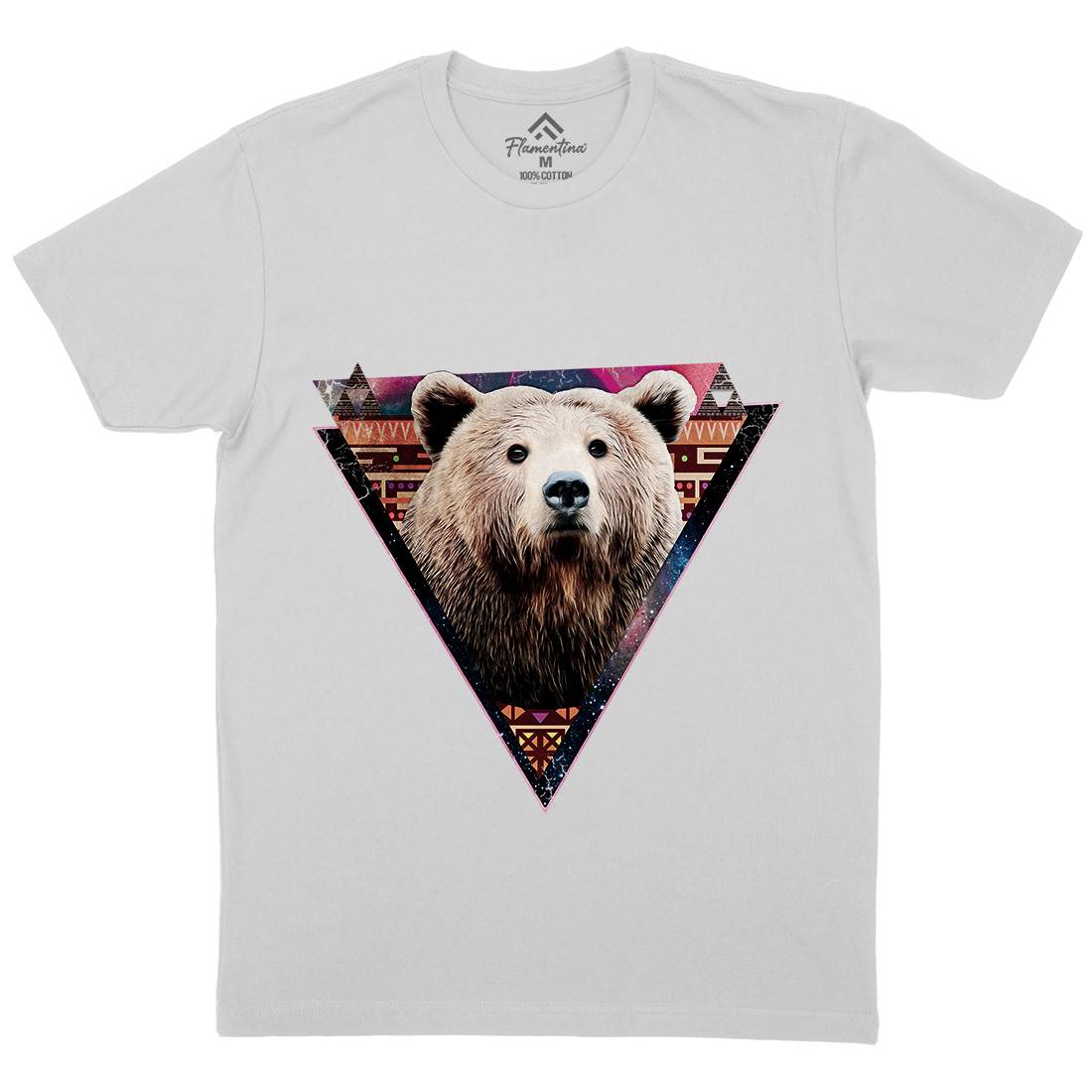 Hip Bear Mens Crew Neck T-Shirt Space A846