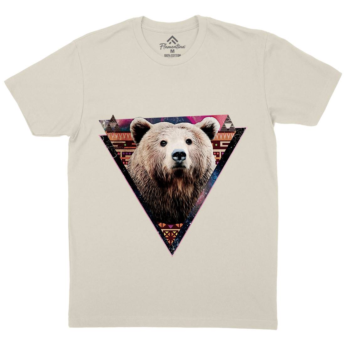 Hip Bear Mens Organic Crew Neck T-Shirt Space A846