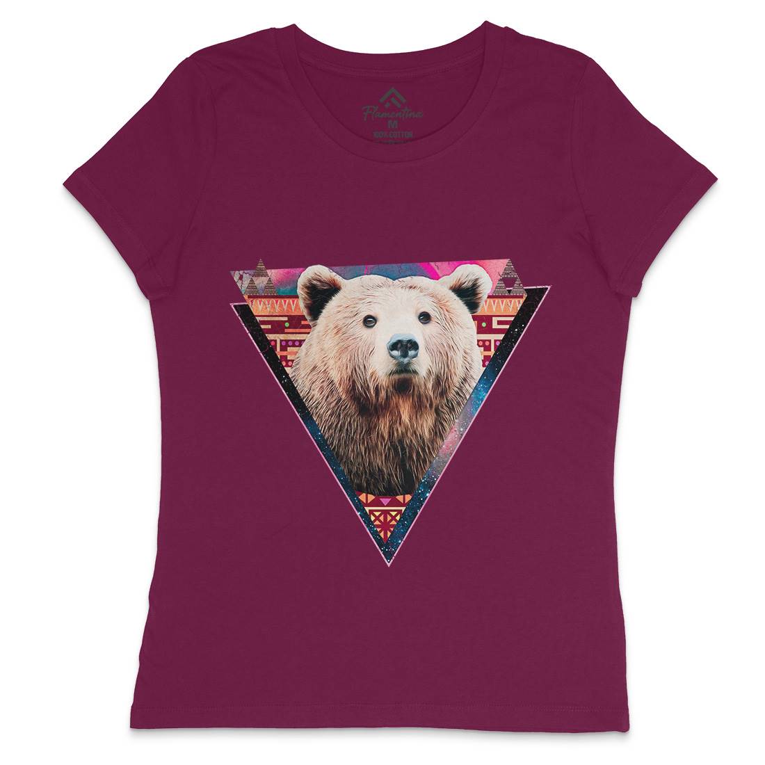 Hip Bear Womens Crew Neck T-Shirt Space A846