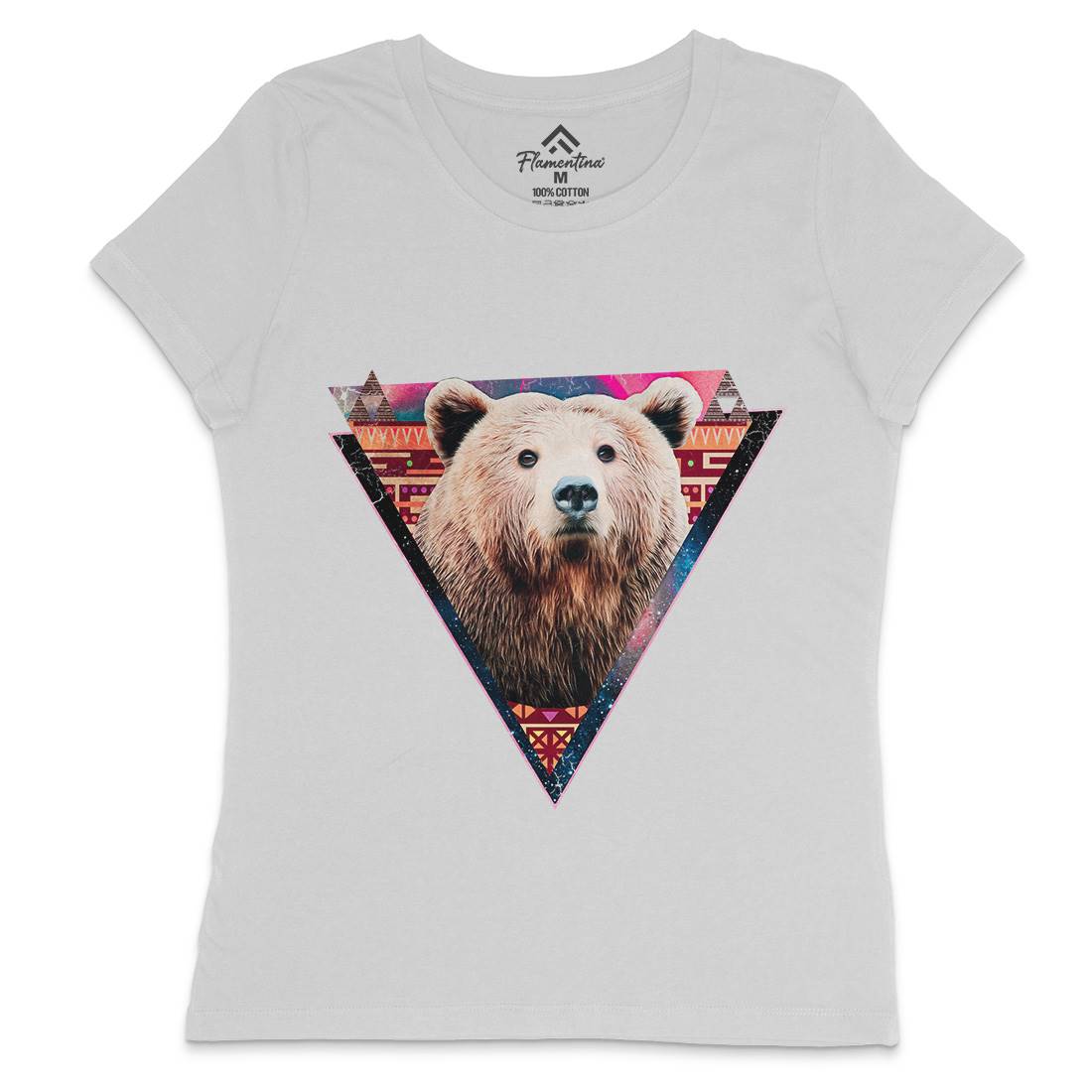 Hip Bear Womens Crew Neck T-Shirt Space A846