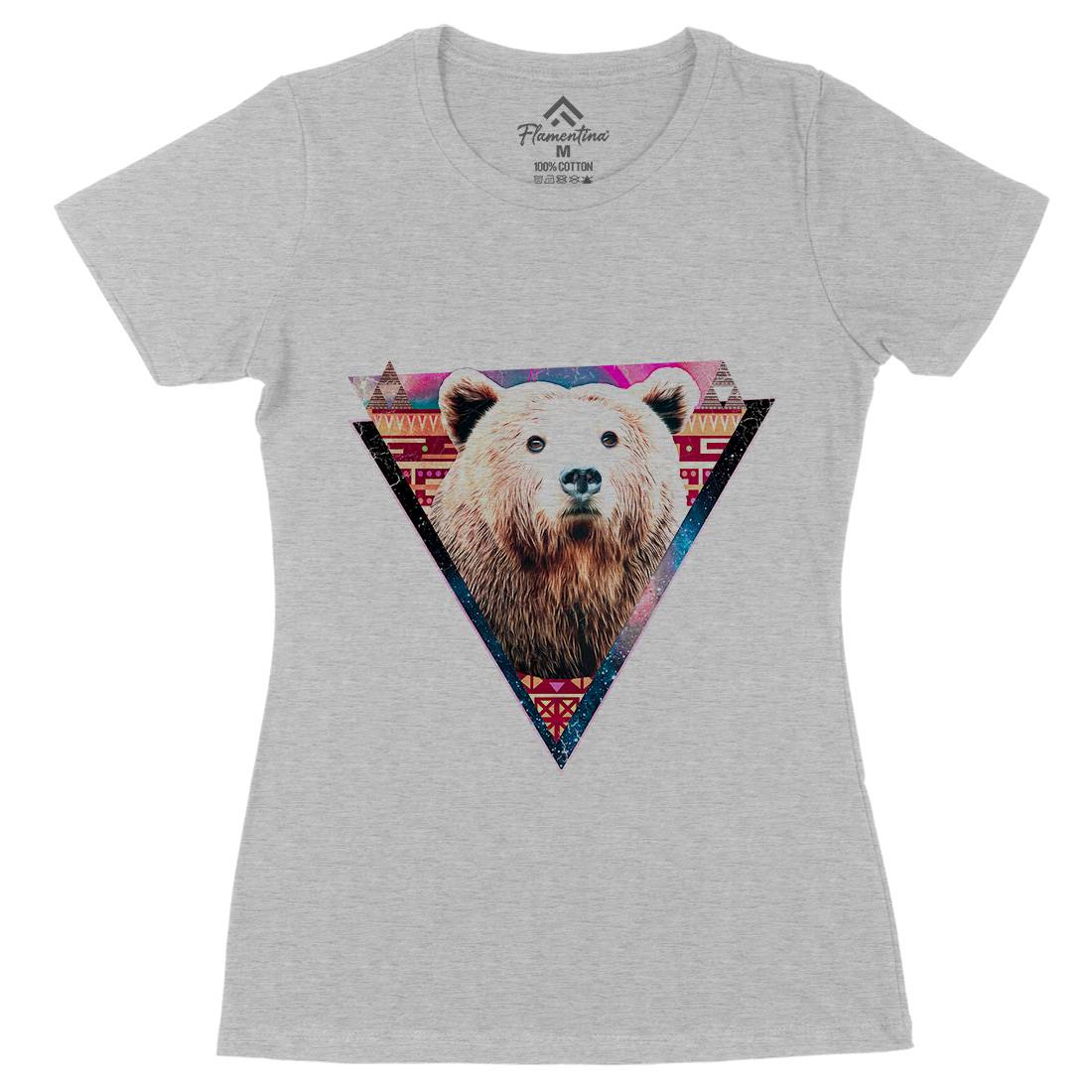 Hip Bear Womens Organic Crew Neck T-Shirt Space A846