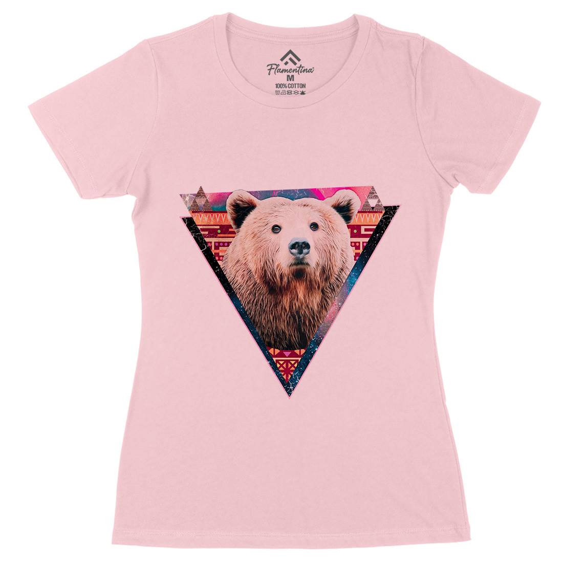 Hip Bear Womens Organic Crew Neck T-Shirt Space A846