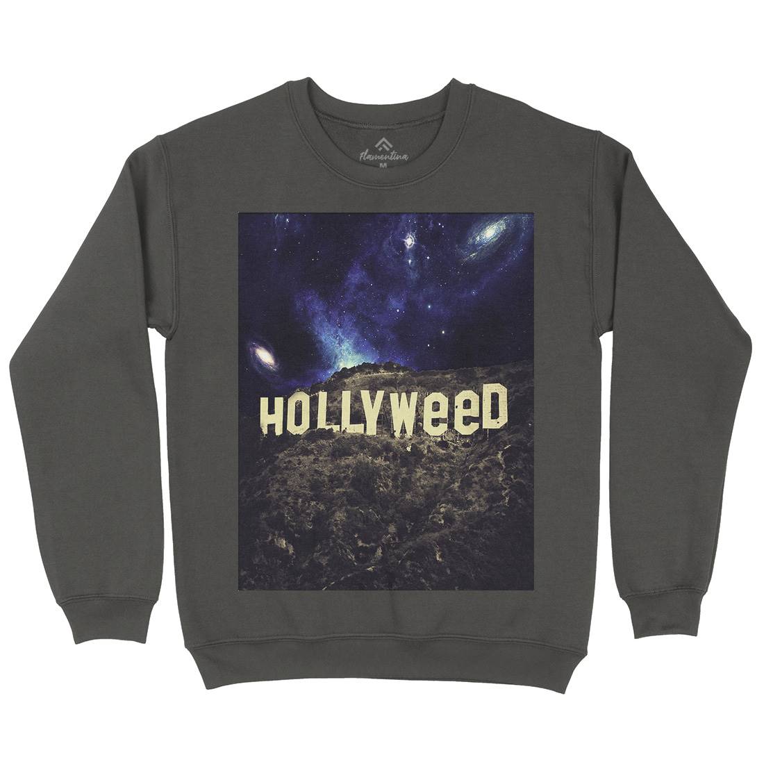 Hollyweed Kids Crew Neck Sweatshirt Space A847