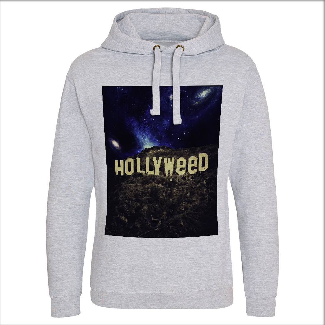 Hollyweed Mens Hoodie Without Pocket Space A847
