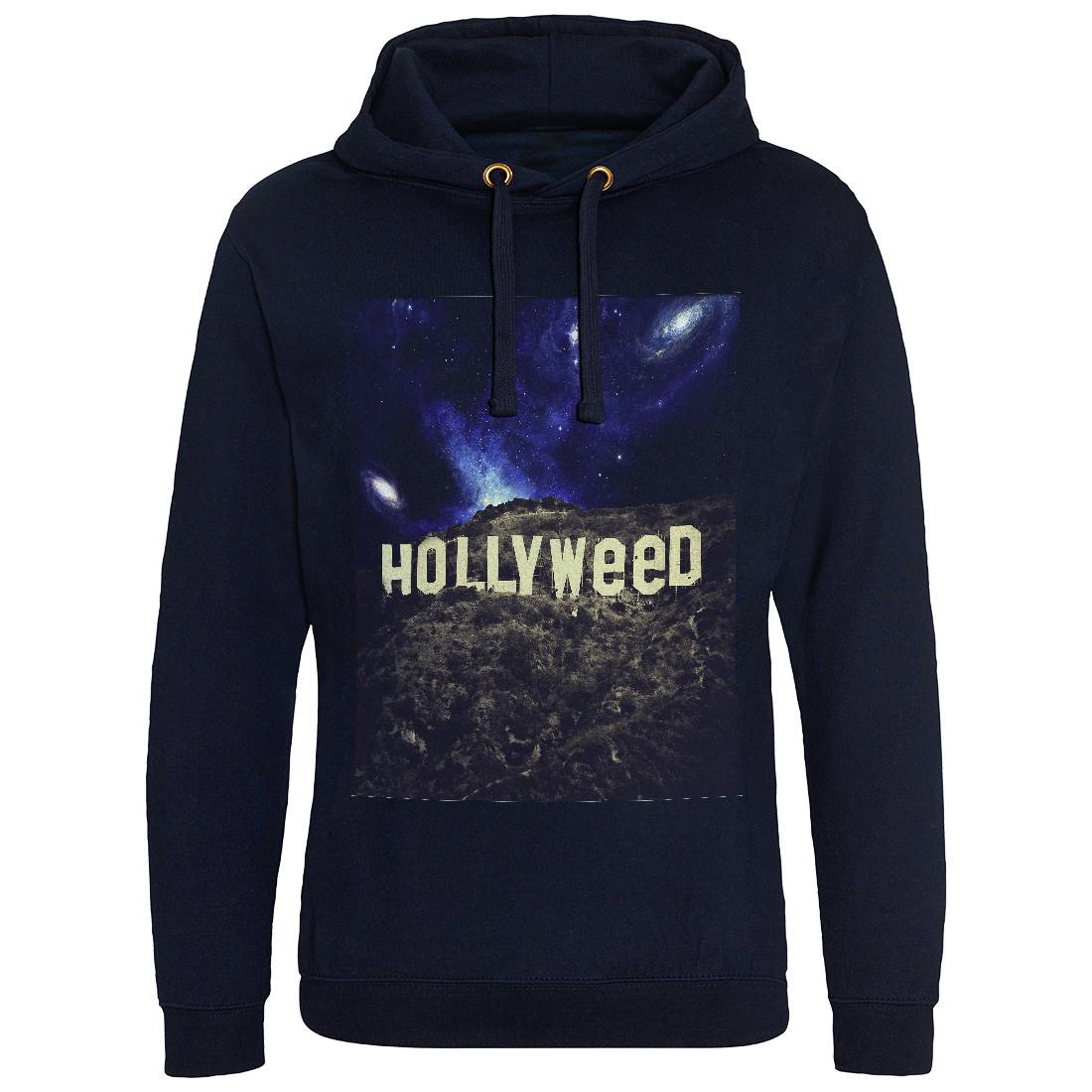 Hollyweed Mens Hoodie Without Pocket Space A847