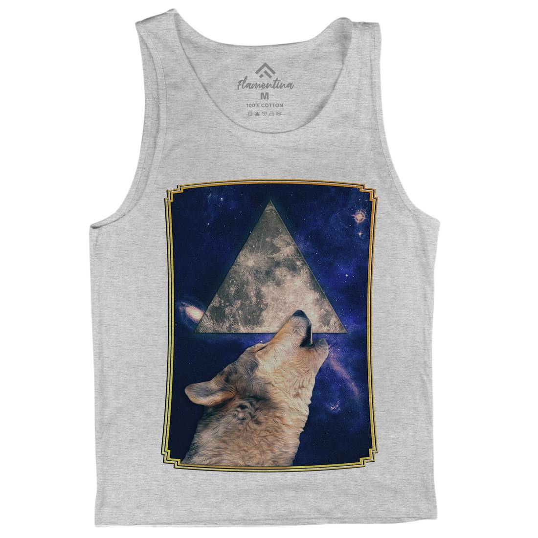 Howling Wolf Mens Tank Top Vest Space A848