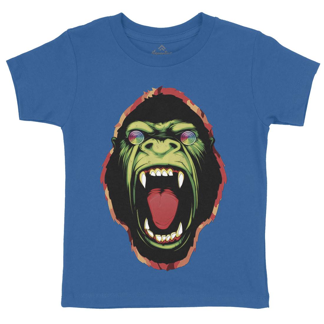 Hypnotic Ape Kids Crew Neck T-Shirt Animals A849