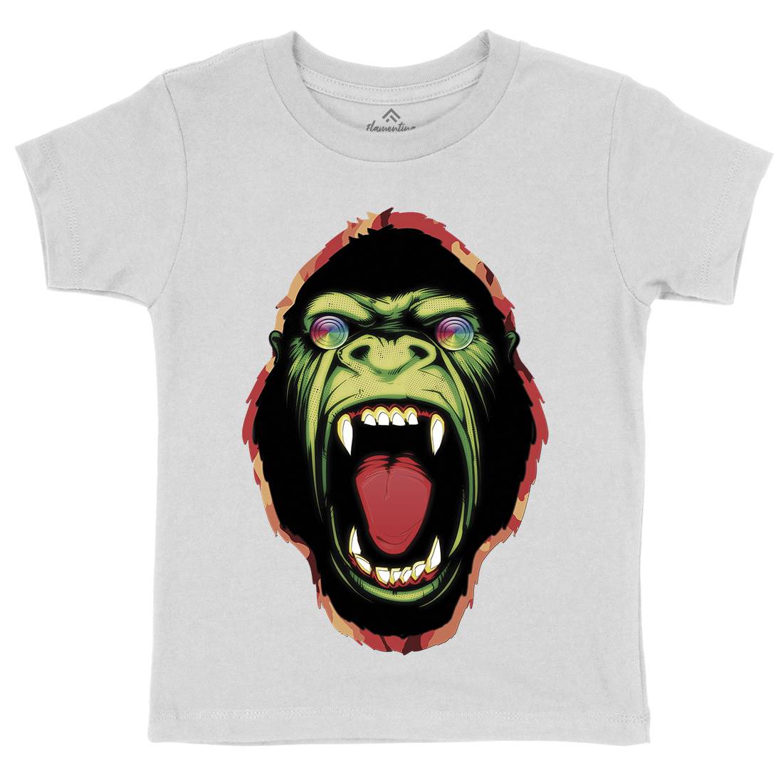 Hypnotic Ape Kids Crew Neck T-Shirt Animals A849