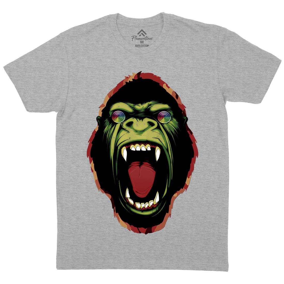 Hypnotic Ape Mens Crew Neck T-Shirt Animals A849