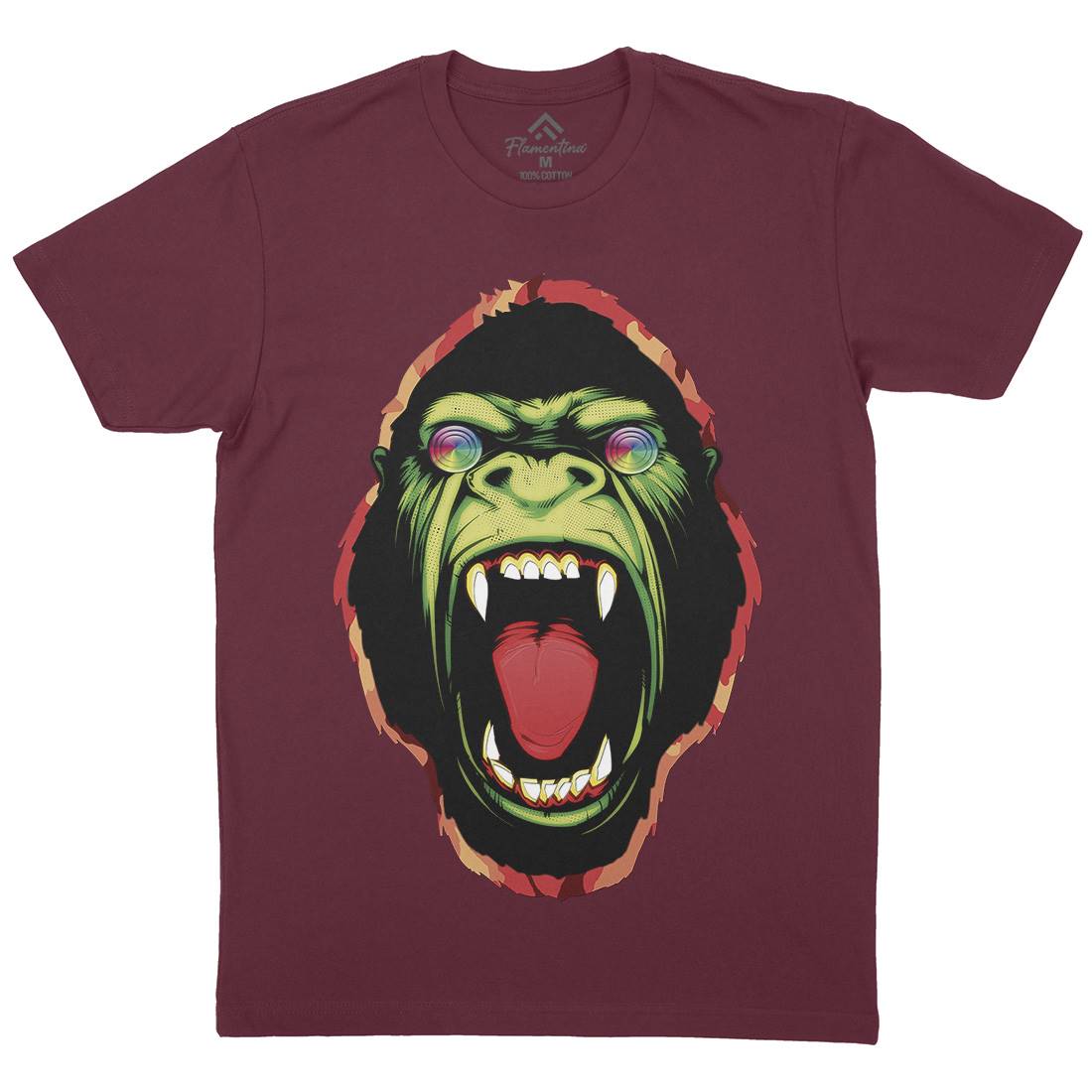 Hypnotic Ape Mens Crew Neck T-Shirt Animals A849