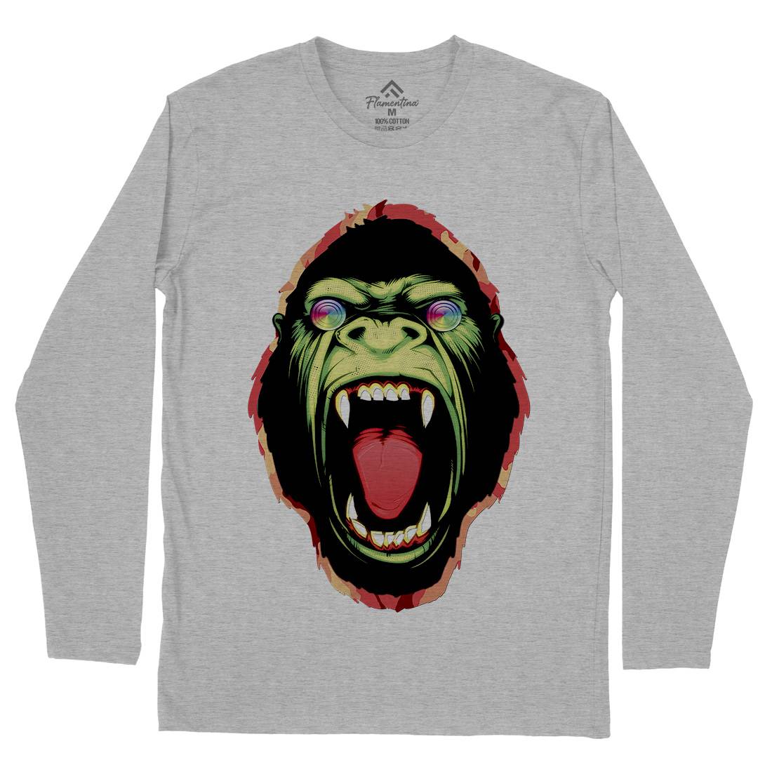 Hypnotic Ape Mens Long Sleeve T-Shirt Animals A849