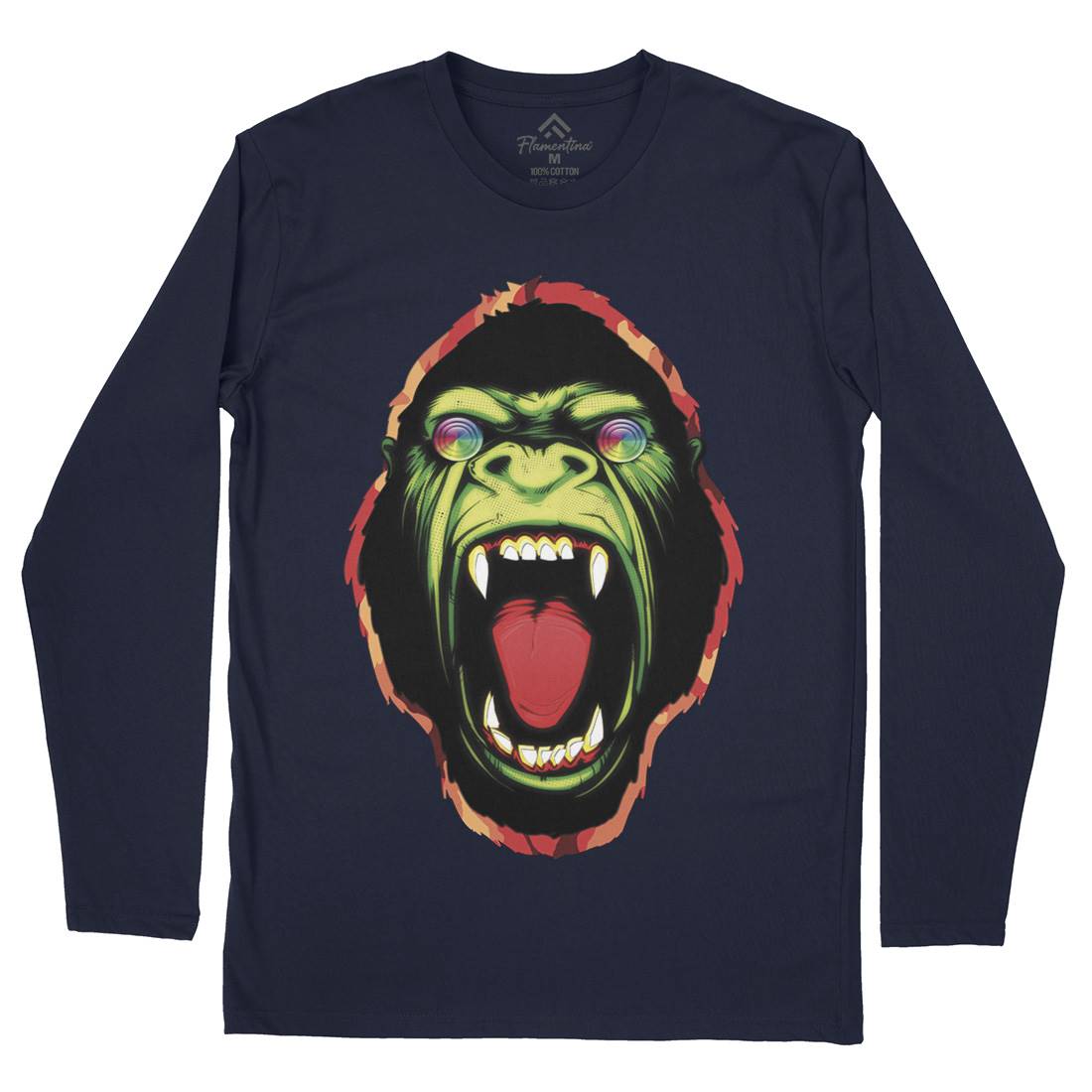 Hypnotic Ape Mens Long Sleeve T-Shirt Animals A849
