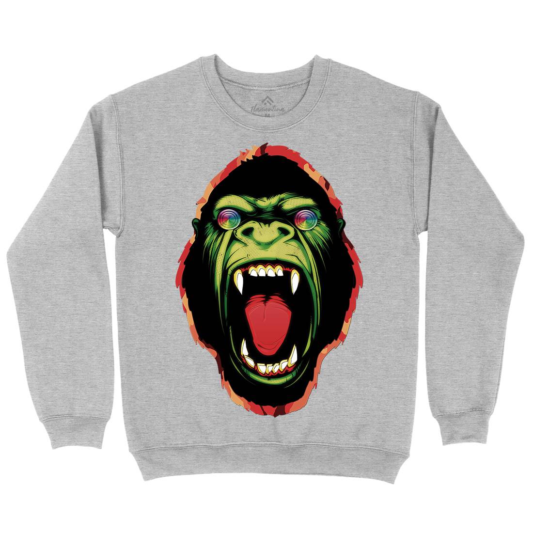 Hypnotic Ape Mens Crew Neck Sweatshirt Animals A849