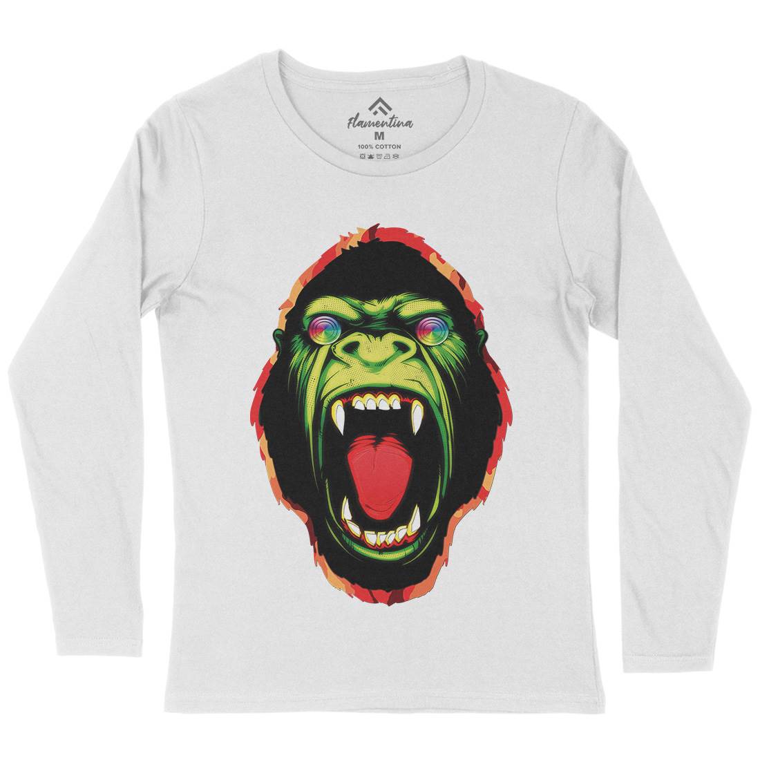 Hypnotic Ape Womens Long Sleeve T-Shirt Animals A849