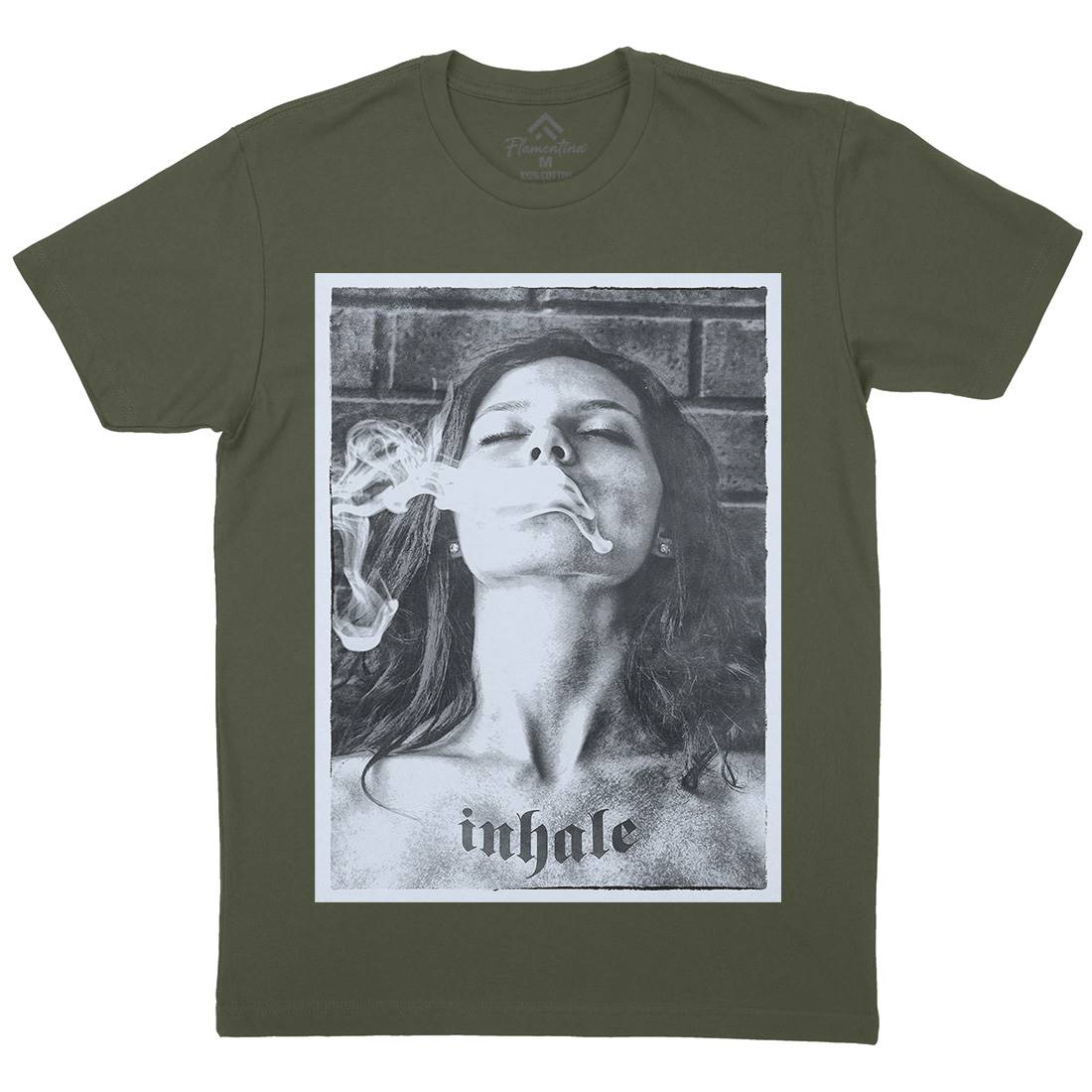 Inhale Mens Crew Neck T-Shirt Drugs A851