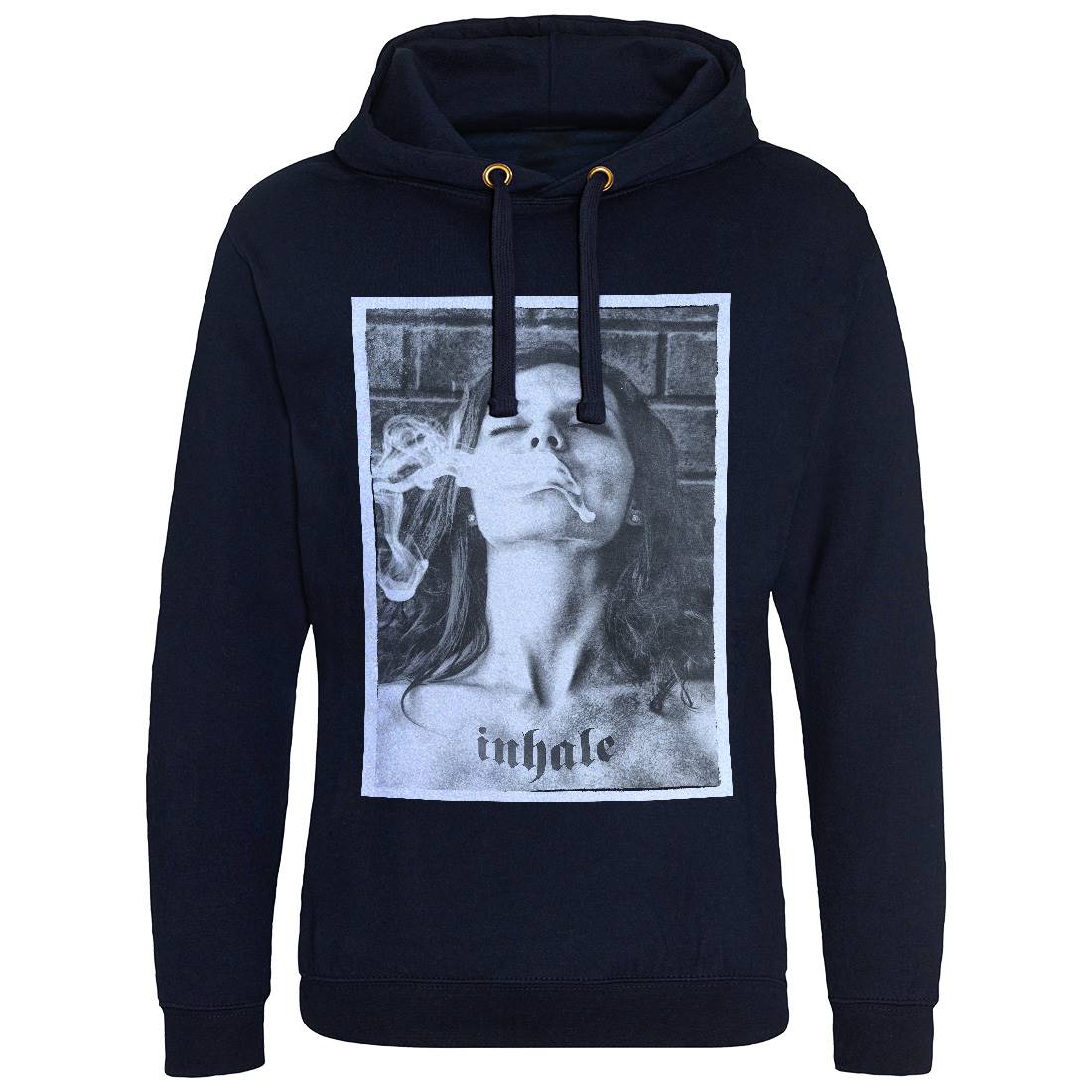 Inhale Mens Hoodie Without Pocket Drugs A851