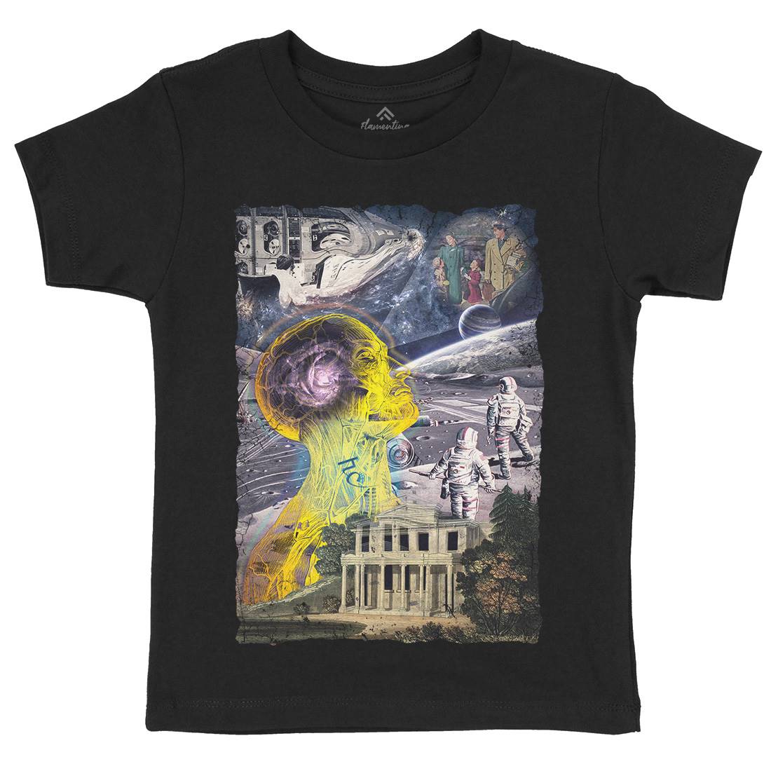 Inner Vision Kids Crew Neck T-Shirt Space A852