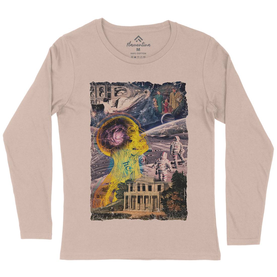Inner Vision Womens Long Sleeve T-Shirt Space A852