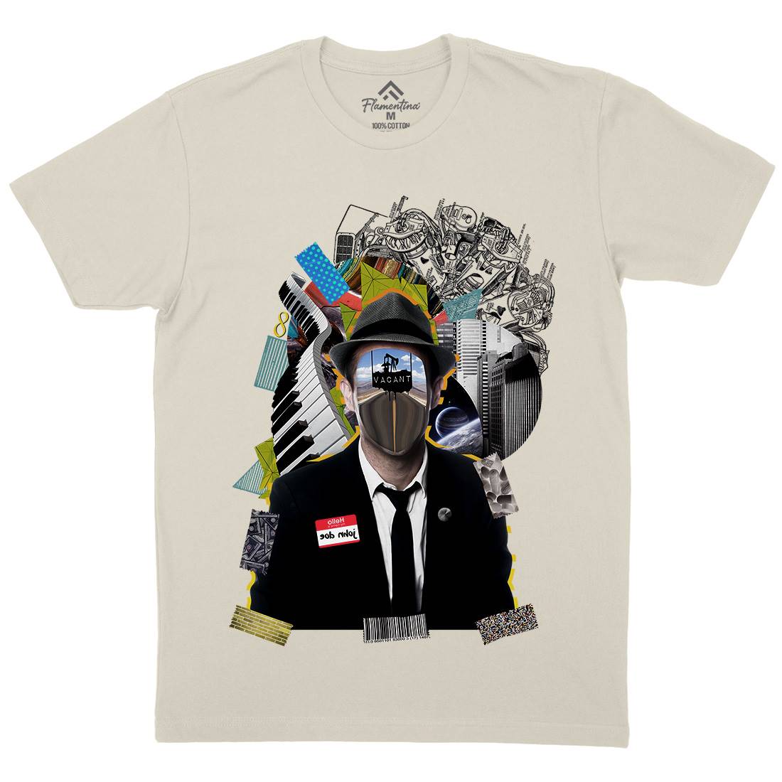 John Doe Mens Organic Crew Neck T-Shirt Illuminati A853