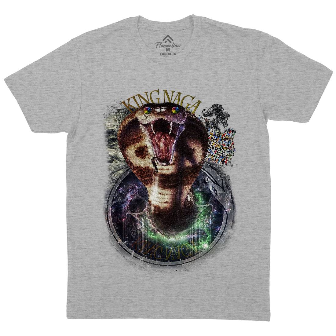 King Naga Mens Crew Neck T-Shirt Space A856