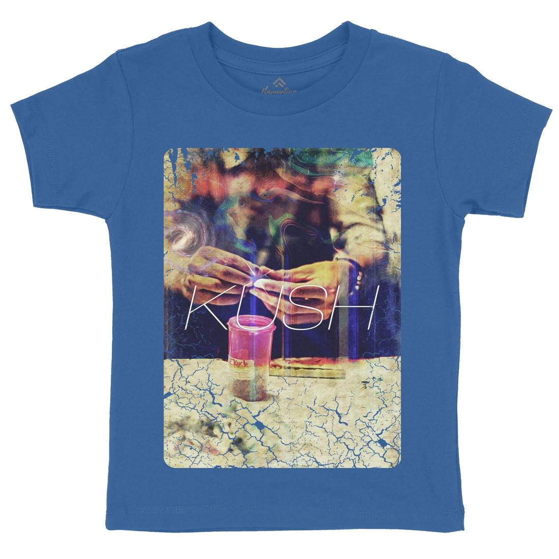 Kush Trippin Kids Organic Crew Neck T-Shirt Drugs A857