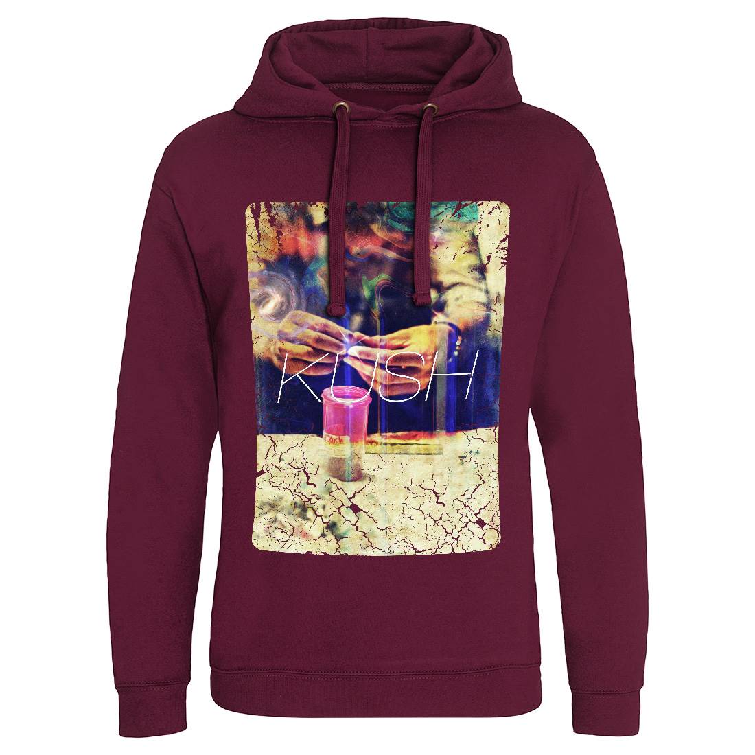 Kush Trippin Mens Hoodie Without Pocket Drugs A857