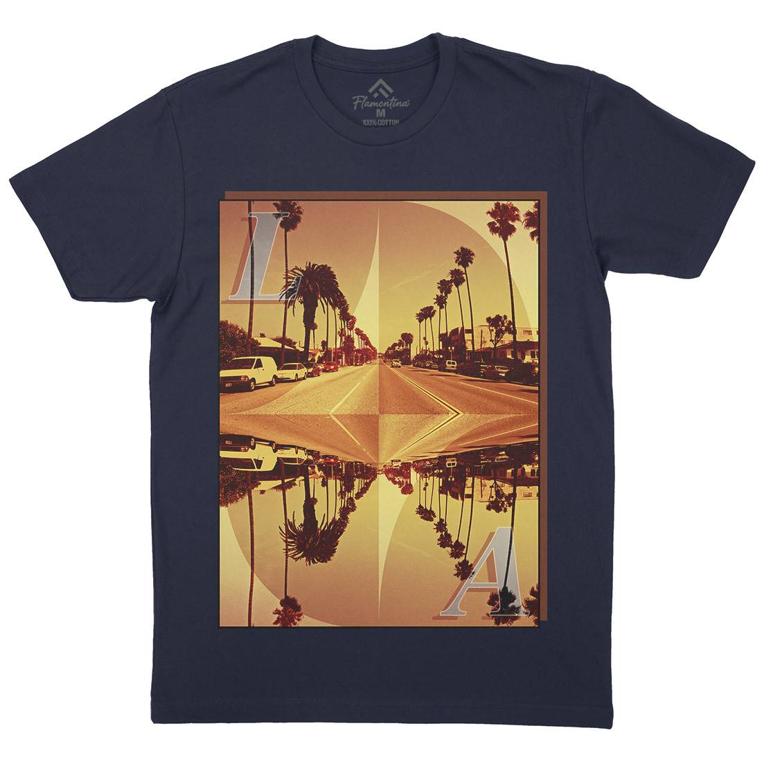 La Summer Mens Crew Neck T-Shirt Art A858