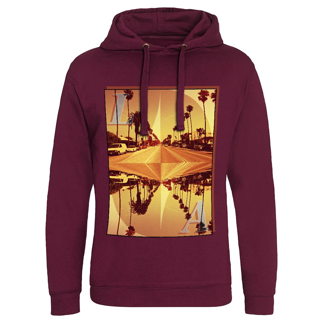 La Summer Mens Hoodie Without Pocket Art A858
