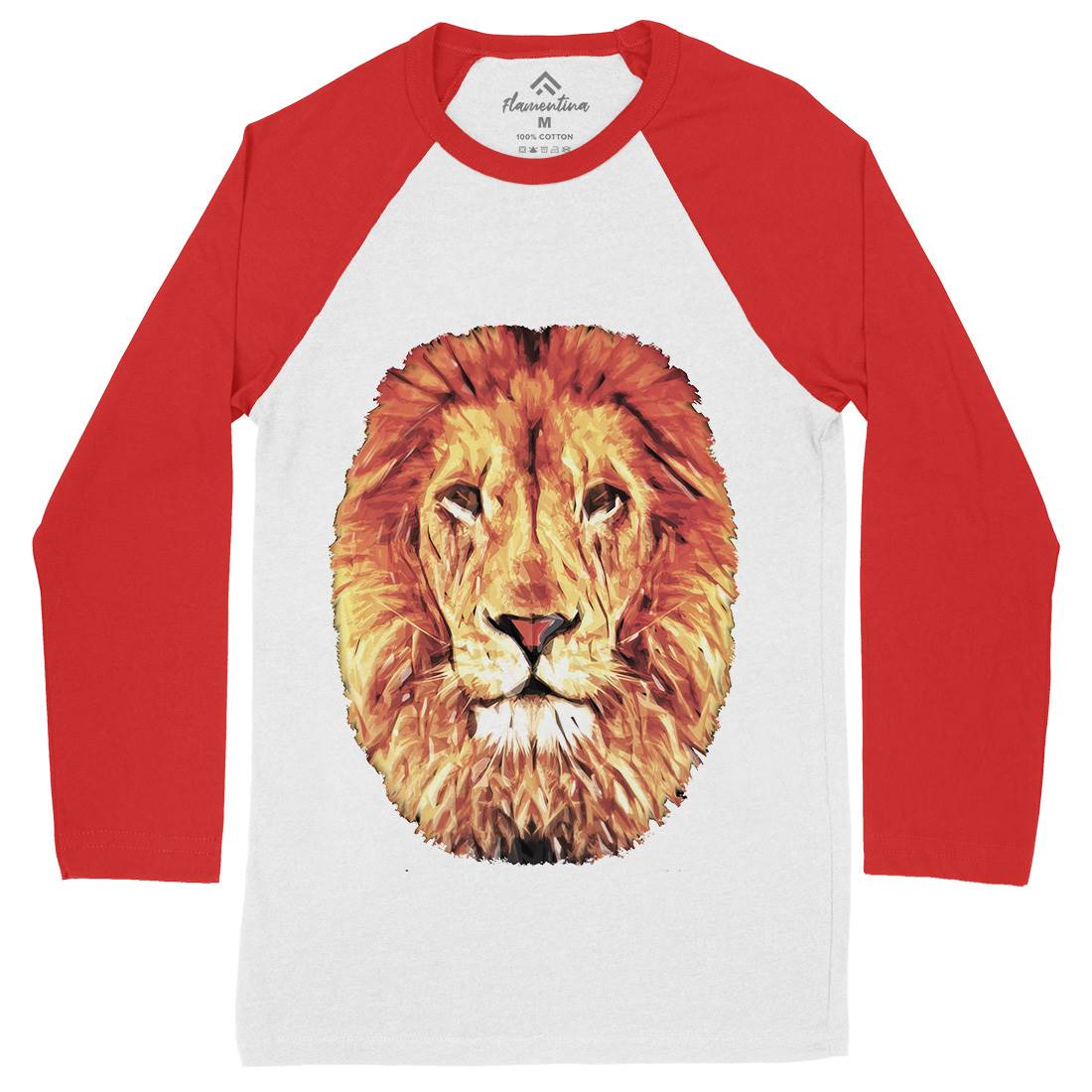 Leo Mens Long Sleeve Baseball T-Shirt Animals A860