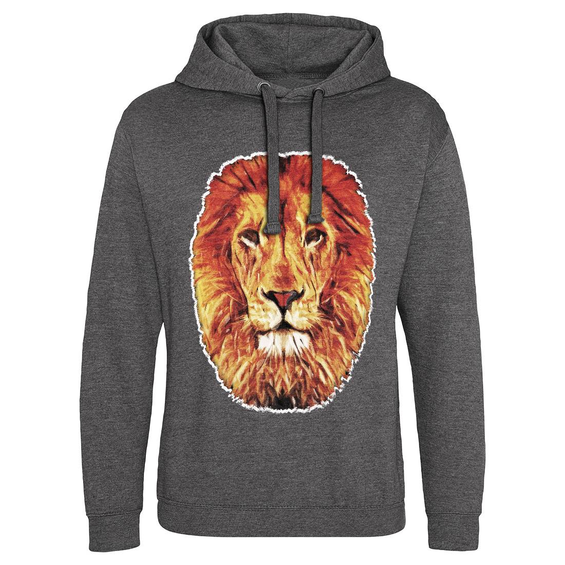 Leo Mens Hoodie Without Pocket Animals A860