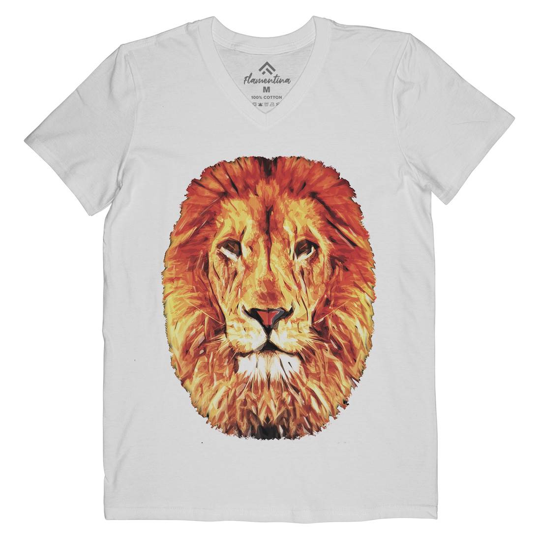 Leo Mens V-Neck T-Shirt Animals A860