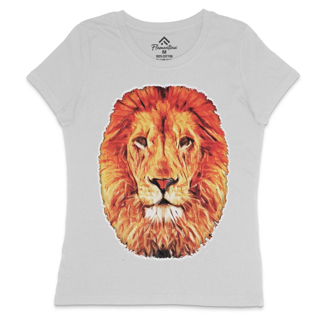 Leo Womens Crew Neck T-Shirt Animals A860