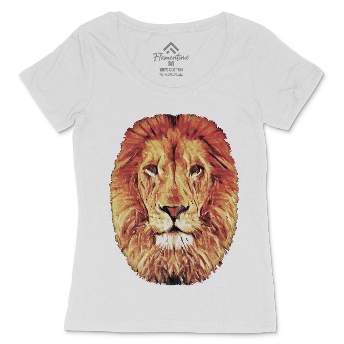 Leo Womens Scoop Neck T-Shirt Animals A860