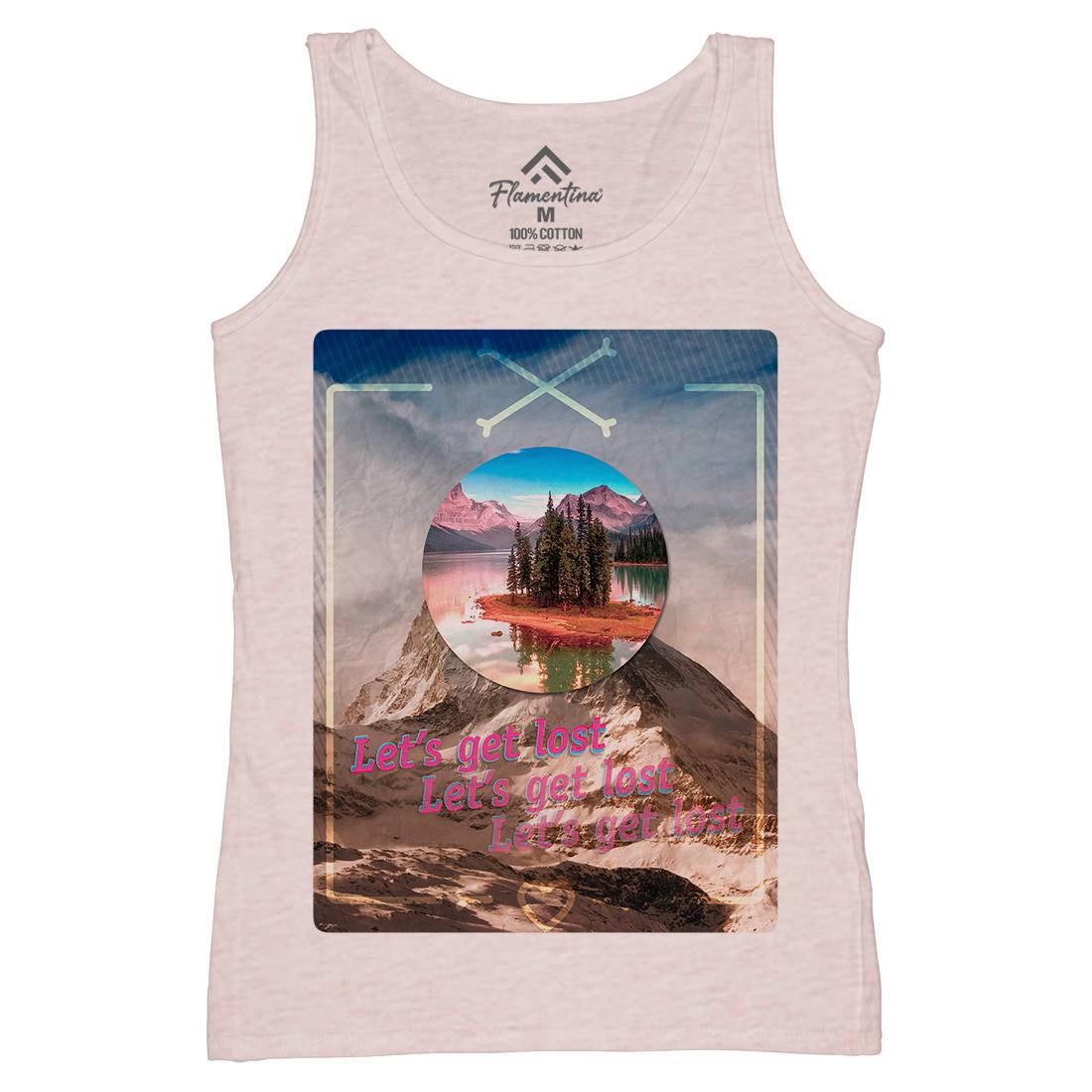 Let&#39;s Get Lost Womens Organic Tank Top Vest Nature A862