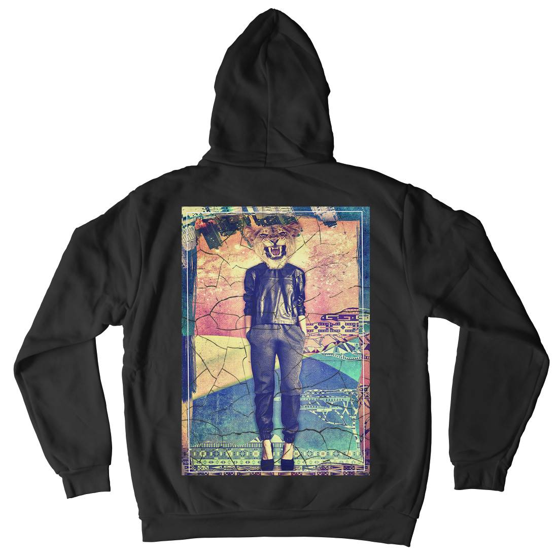 Lioness Mens Hoodie With Pocket Art A865