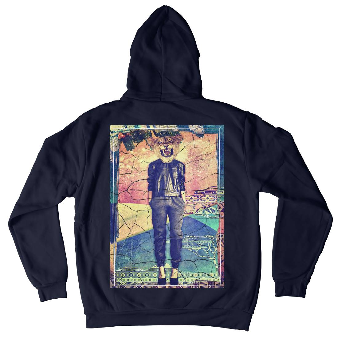 Lioness Mens Hoodie With Pocket Art A865