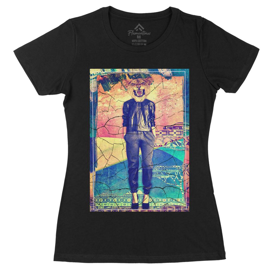 Lioness Womens Organic Crew Neck T-Shirt Art A865