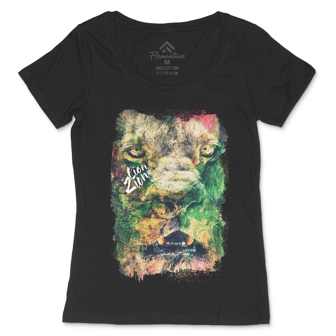 Lionzion Womens Scoop Neck T-Shirt Drugs A866