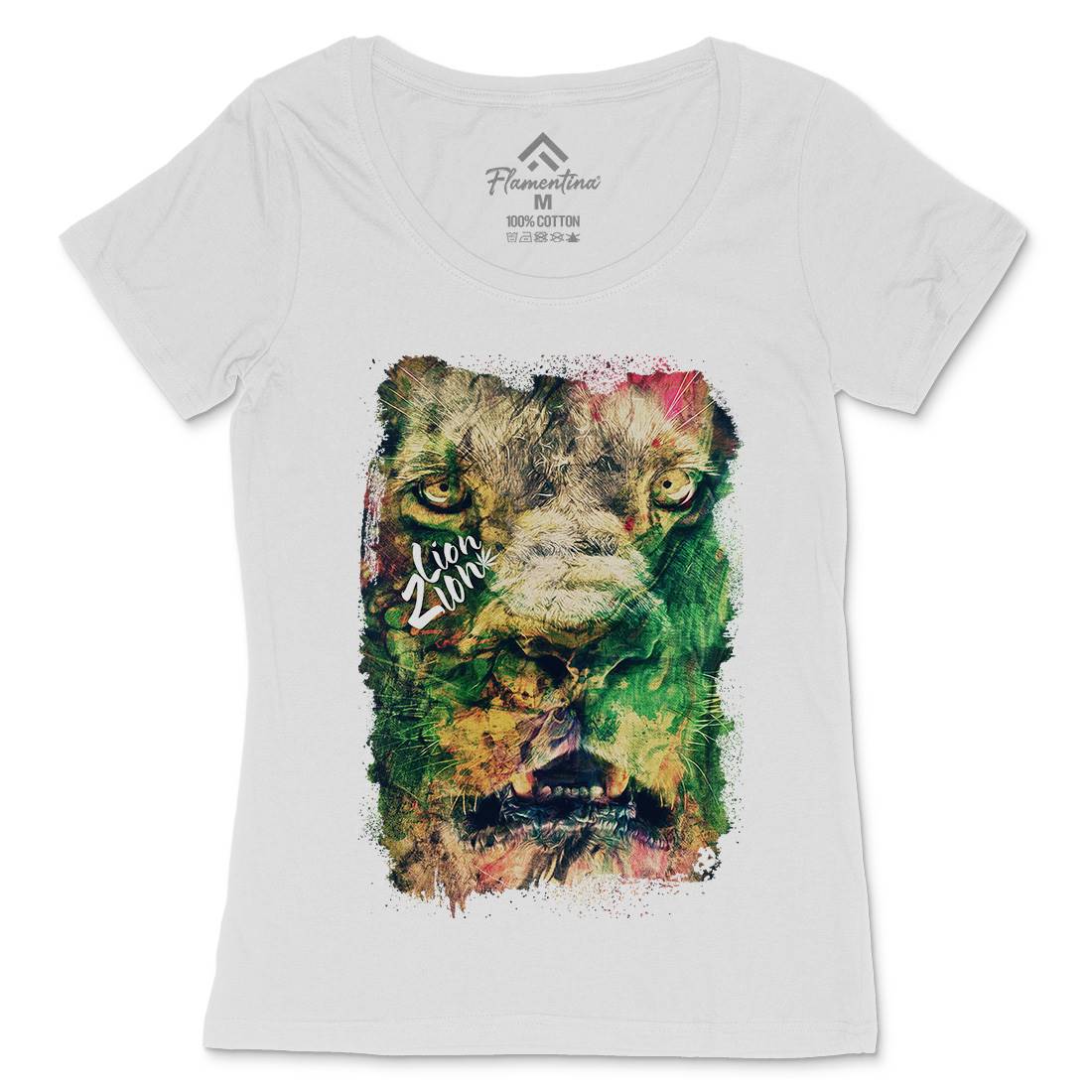 Lionzion Womens Scoop Neck T-Shirt Drugs A866