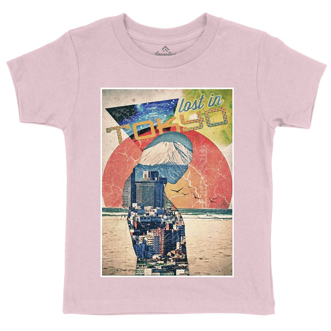 Lost In Tokyo Kids Crew Neck T-Shirt Art A867
