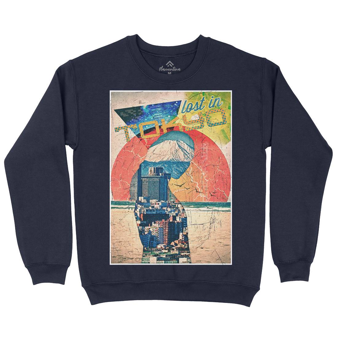 Lost In Tokyo Mens Crew Neck Sweatshirt Art A867