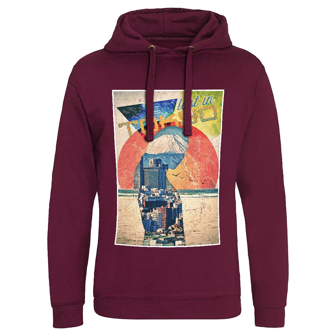 Lost In Tokyo Mens Hoodie Without Pocket Art A867