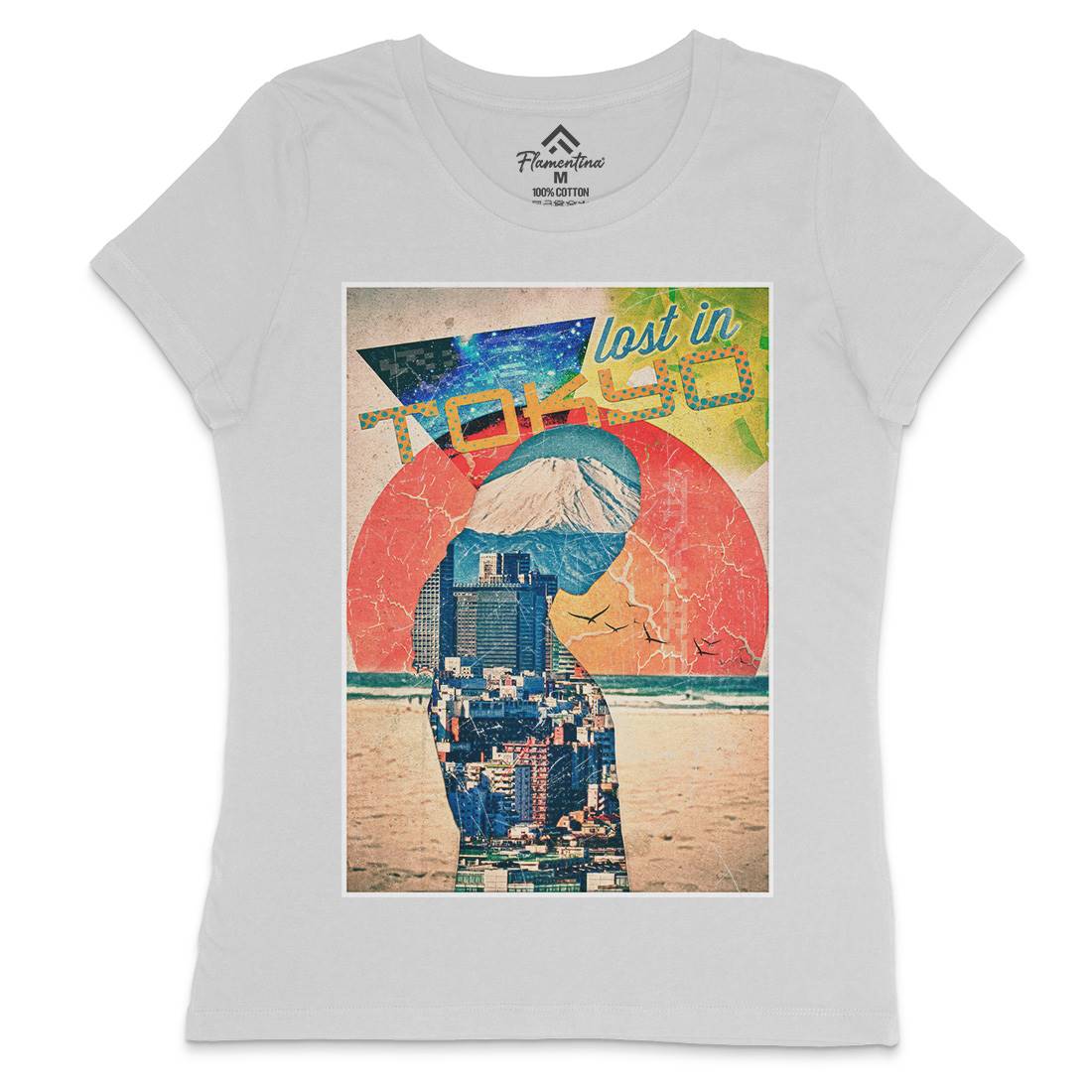 Lost In Tokyo Womens Crew Neck T-Shirt Art A867