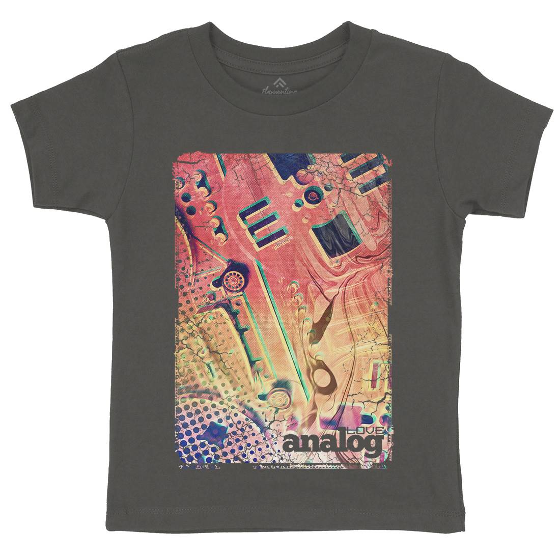 Love Analog Kids Organic Crew Neck T-Shirt Music A868