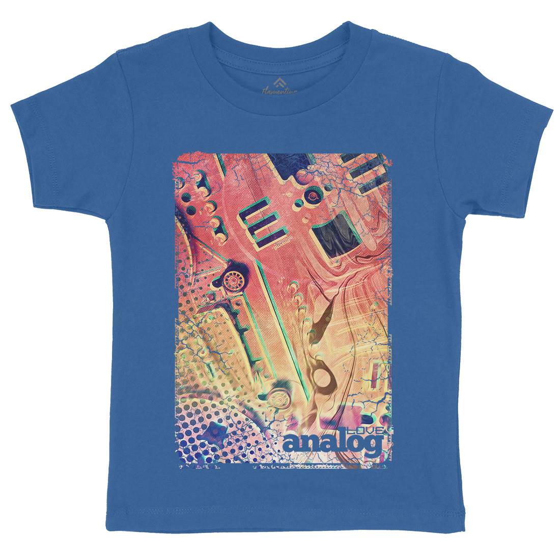 Love Analog Kids Organic Crew Neck T-Shirt Music A868