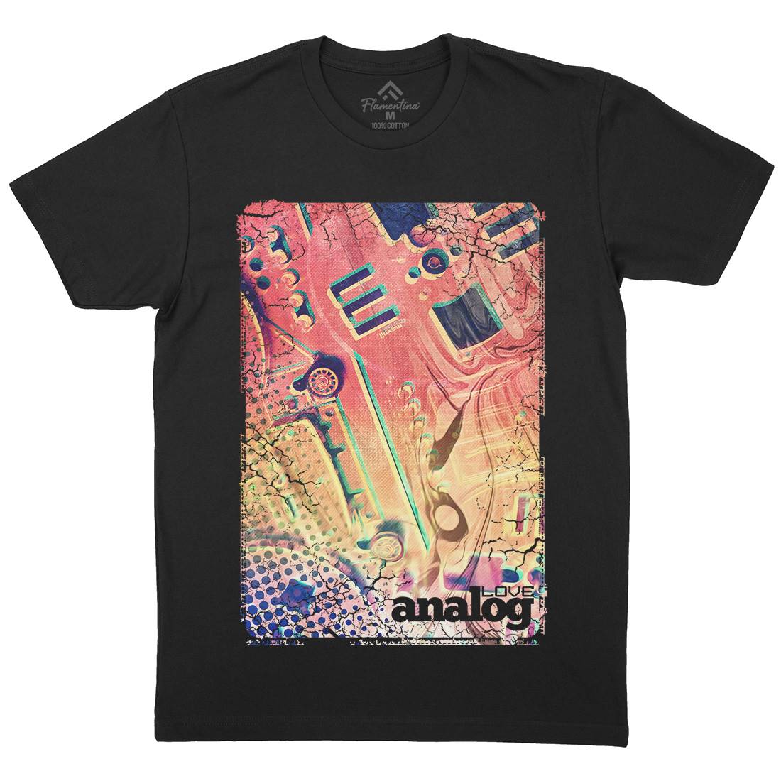 Love Analog Mens Crew Neck T-Shirt Music A868