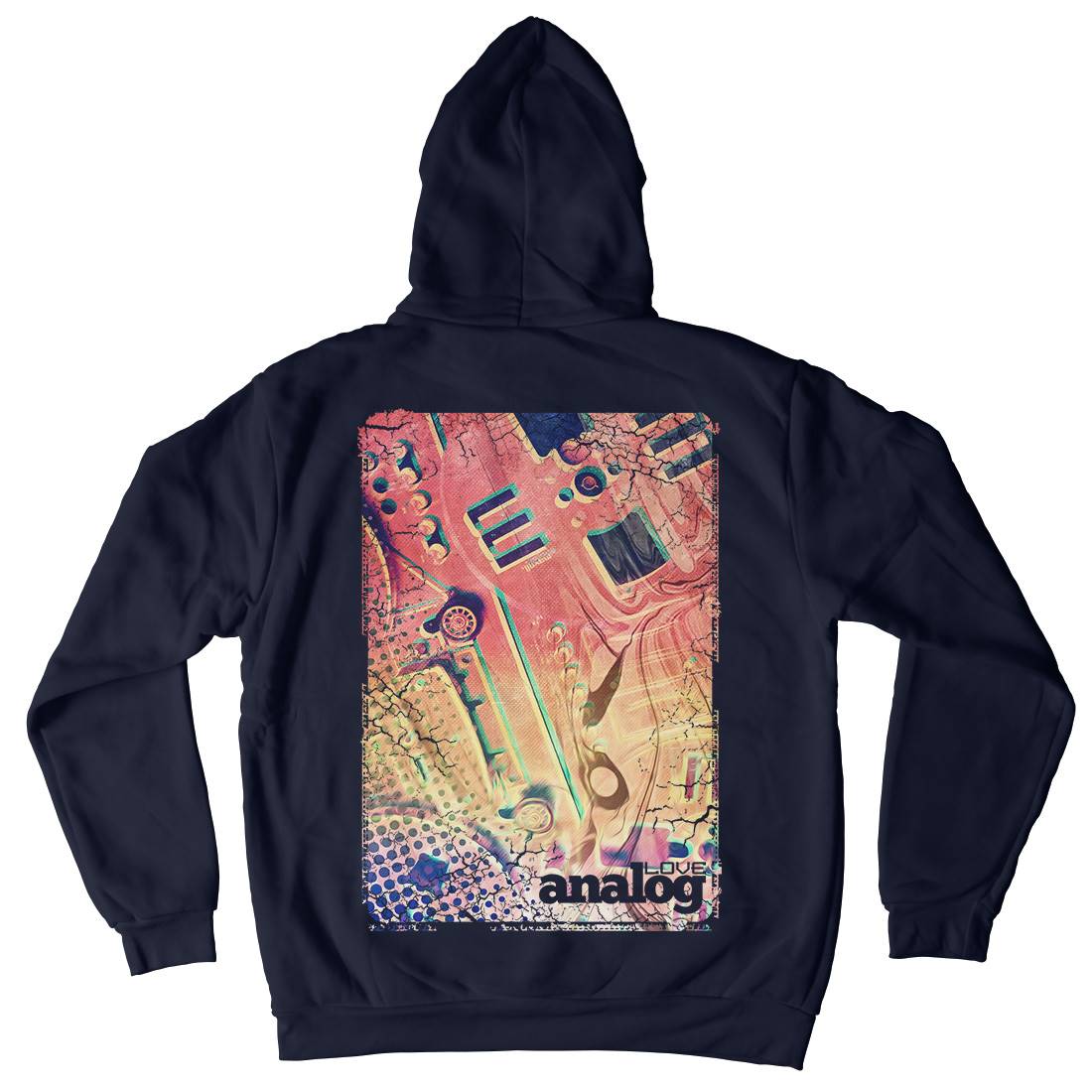 Love Analog Mens Hoodie With Pocket Music A868